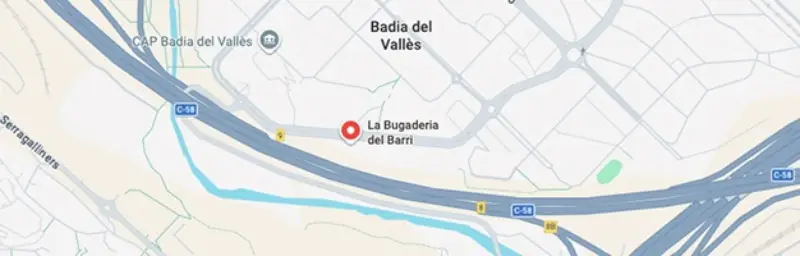 mapa Bugaderia del barri en Badia